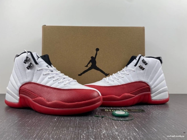 Cherry Jordan Retro 12 Air 130690-110 0728